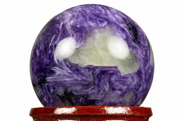 Polished Purple Charoite Sphere - Siberia #323483